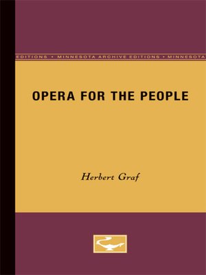 cover image of Opera for the People